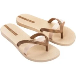 Tongs Ipanema Kirei Fem Femme 81805-AG219 Beige D'or