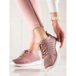 TRENDI Chaussures De Sport à Lacets Rose