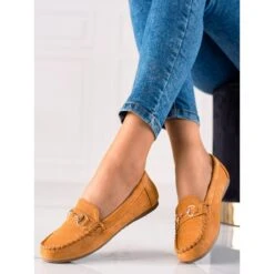 TRENDI Mocassins Confortables Avec Ornement Brun