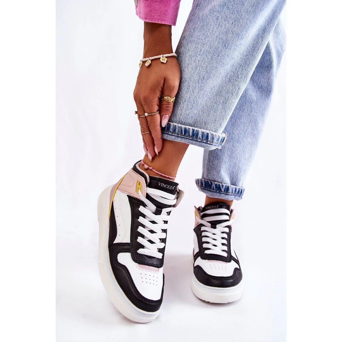 Vinceza Chaussures De Sport Hautes Pour Femmes Multicolore Silje – Image 4