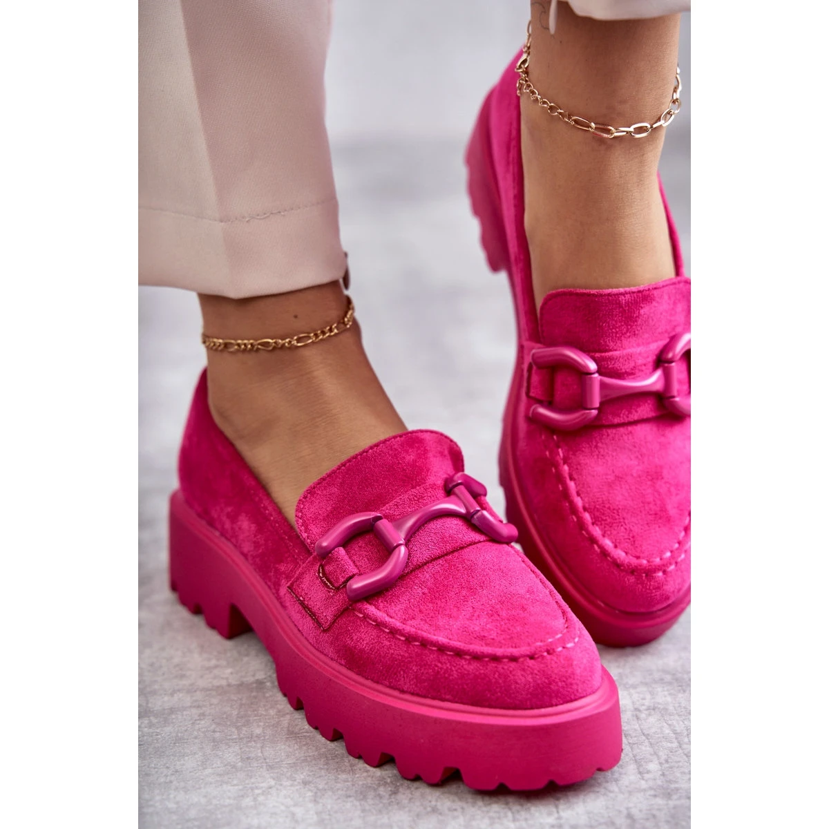 Vinceza Chaussures En Daim Pour Femmes Sur La Plate-forme Rose Gunn – Image 3