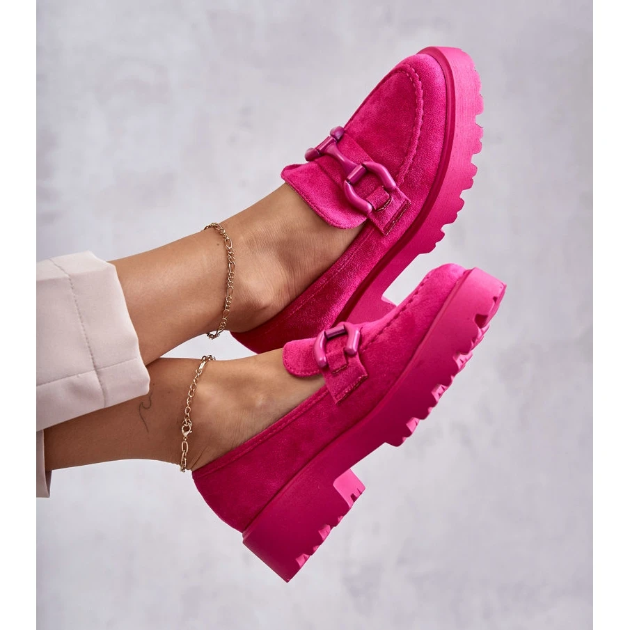 Vinceza Chaussures En Daim Pour Femmes Sur La Plate-forme Rose Gunn – Image 9