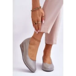 Vinceza Gris Escarpins Compensés Graysen Classic