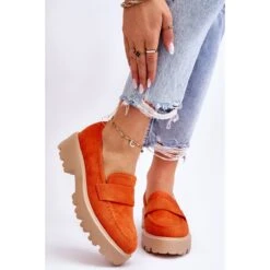 Vinceza Mocassins Corrin Classiques En Daim Mocassins Orange