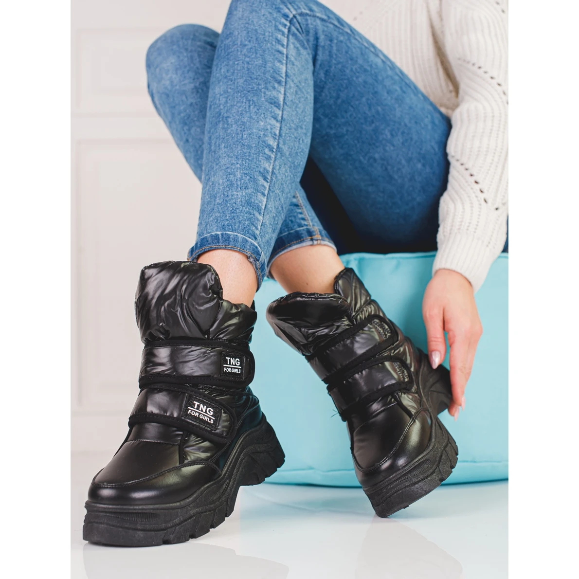 W. Potocki Bottes De Neige Chaudes Pour Femmes De Potocki Le Noir