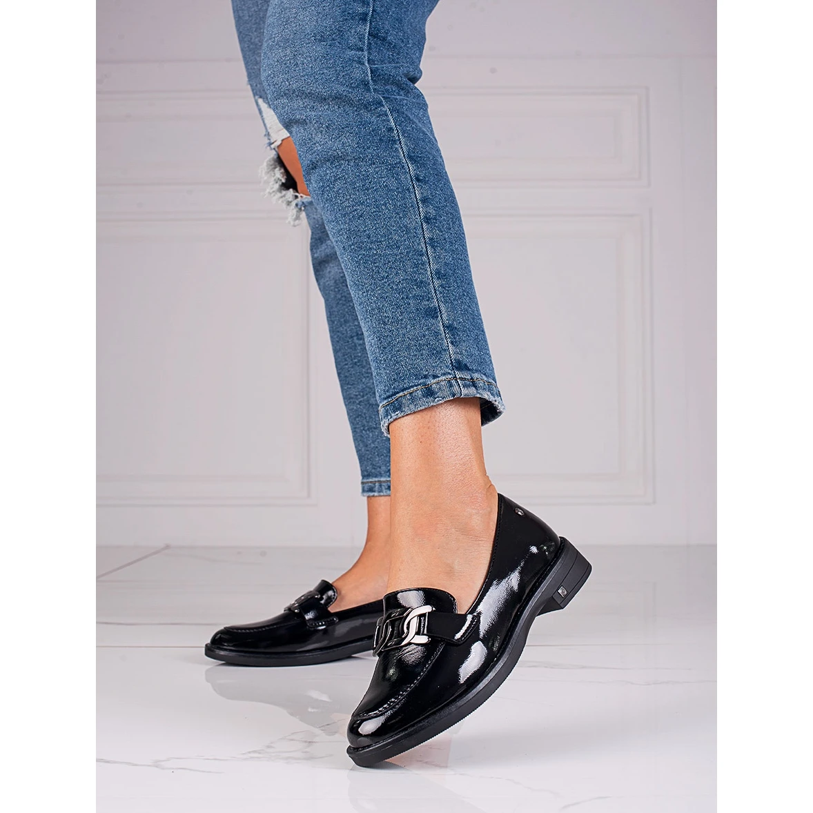 W. Potocki Chaussures Laquées Noires V. Potocki Le Noir – Image 2