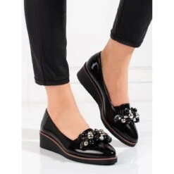 W. Potocki Escarpins Compensés Noirs Potocki, Femmes Le Noir