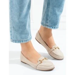 W. Potocki Mocassins Beiges Pour Femmes De Chez Potocki