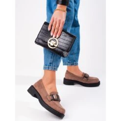 W. Potocki Mocassins Daim Femme Potocki Beige