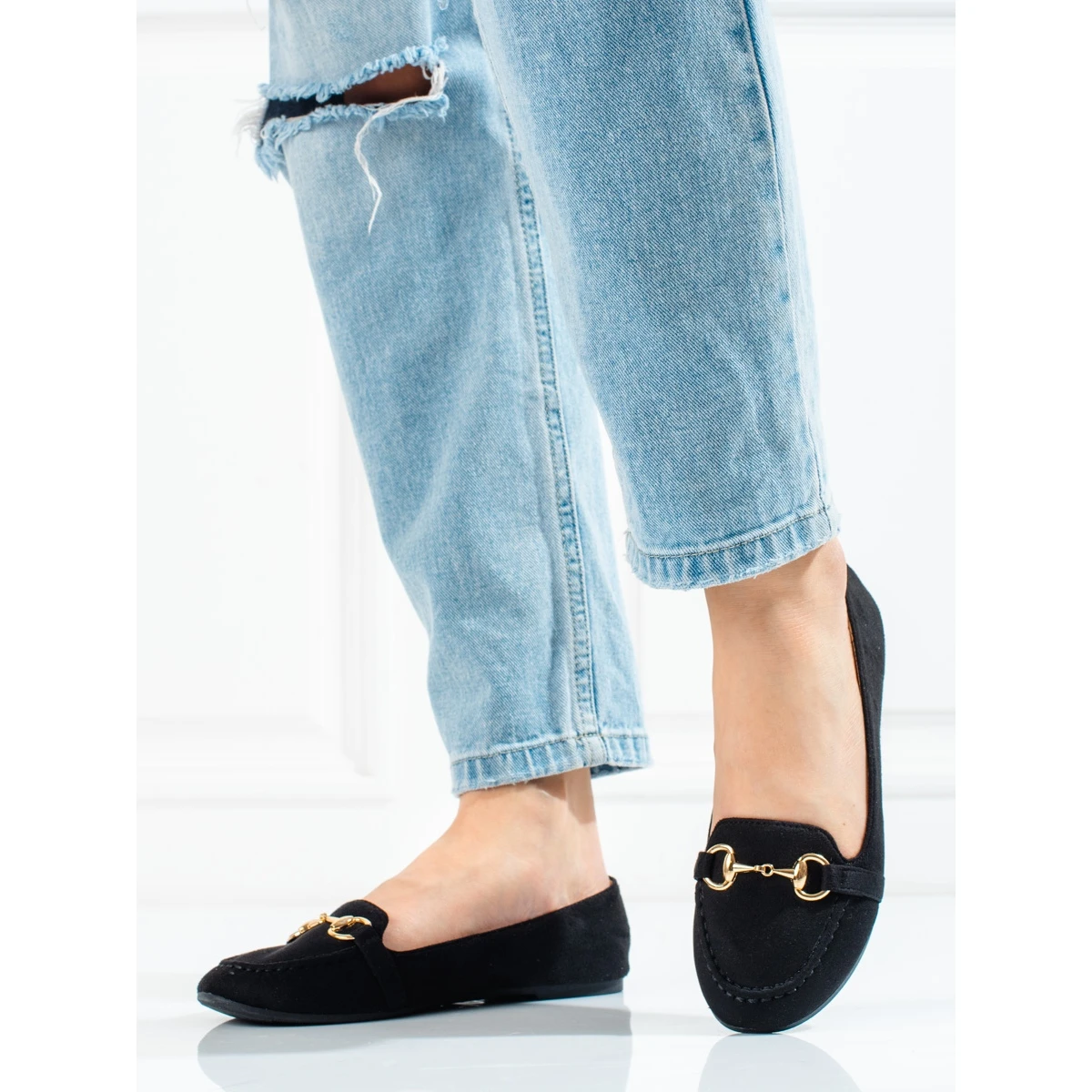 W. Potocki Mocassins Noirs Pour Femmes De Potocki Le Noir