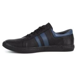 WASAK Chaussures Décontractées En Cuir Pour Hommes 0150W Noir Le Noir