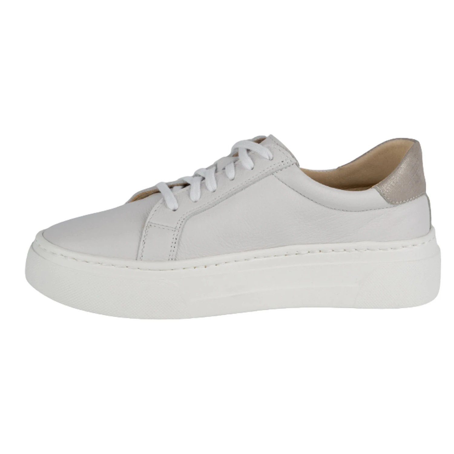 WASAK Chaussures Femme Baskets En Cuir 0680W Blanc Blanche – Image 2