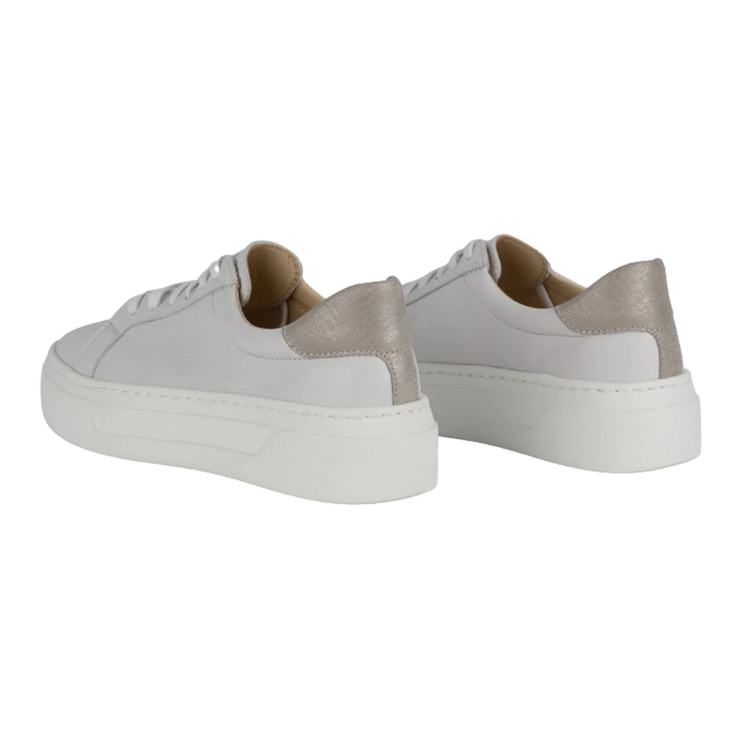 WASAK Chaussures Femme Baskets En Cuir 0680W Blanc Blanche – Image 6