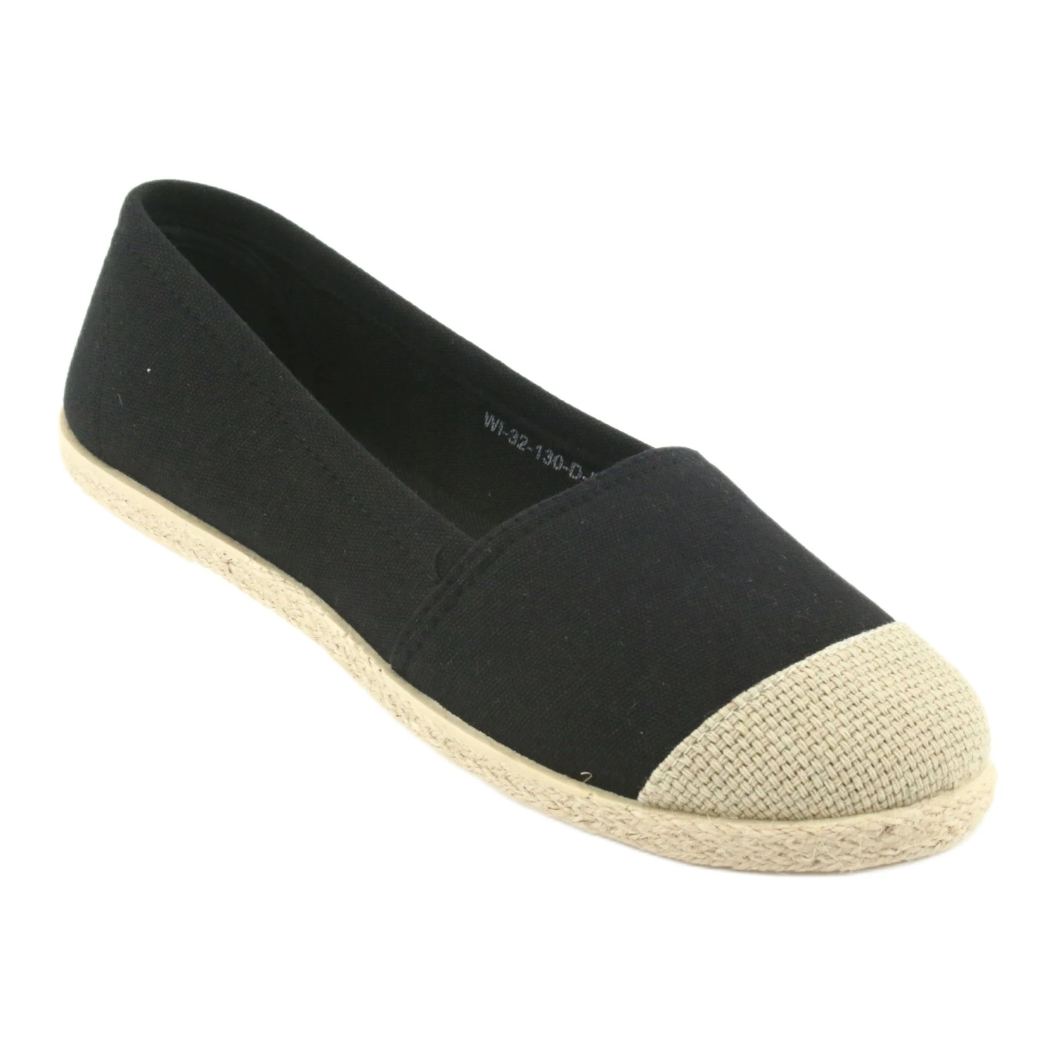 Wishot 32-130 Ballerines Espadrilles Le Noir