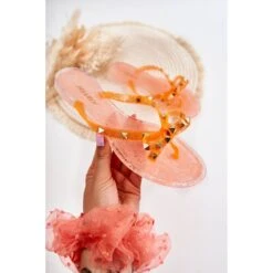 WJ1 Tongs En Caoutchouc Pour Femme Orange Monise