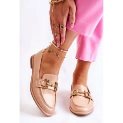 WS1 Mocassins Coriso Nude Femme Rose